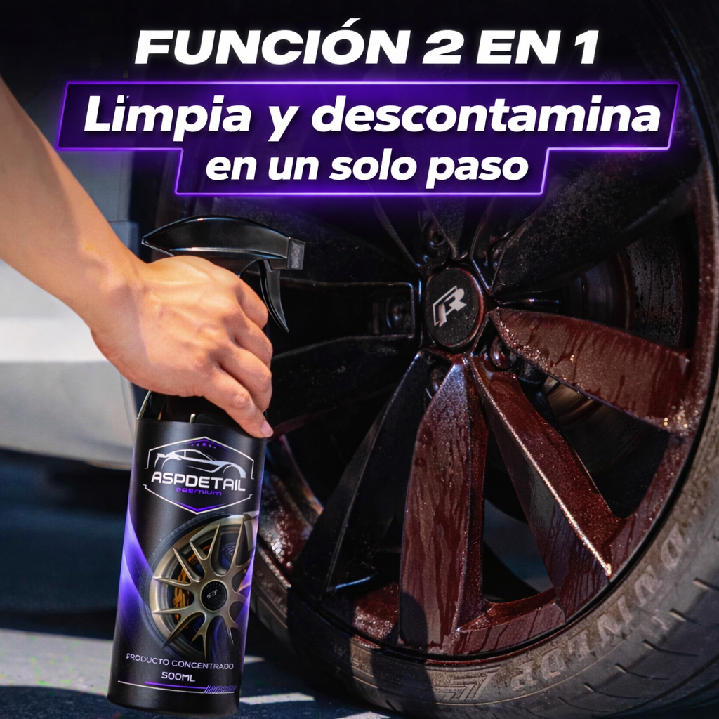 IRON CLEANER - DESCONTAMINANTE FÉRRICO PARA LLANTAS Y CARROCERÍA