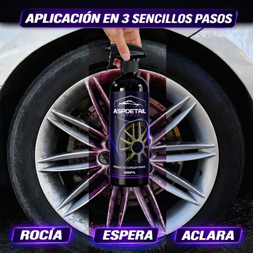 IRON CLEANER - DESCONTAMINANTE FÉRRICO PARA LLANTAS Y CARROCERÍA